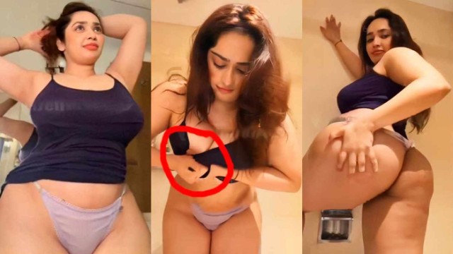 Aditi Mistry Nude latest Blue Top Live In panty Bra Part 4